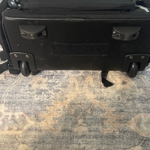 Kipling Men's Black Backpack with Silver Accents with wheels - Picture 3 of 5